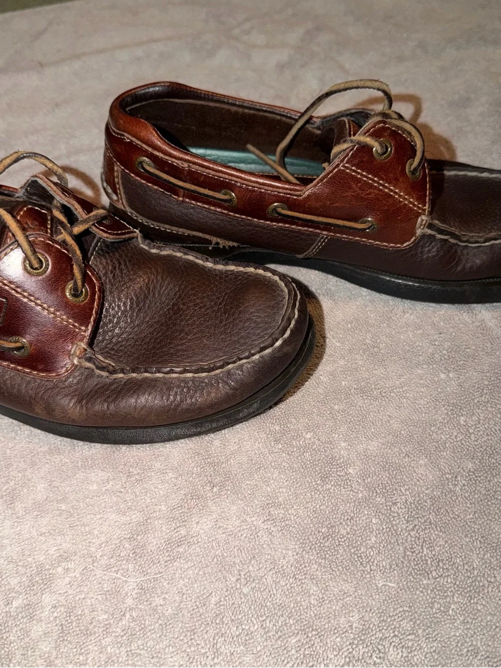 Men's Sperry Dark Brown Leather Boat Shoes